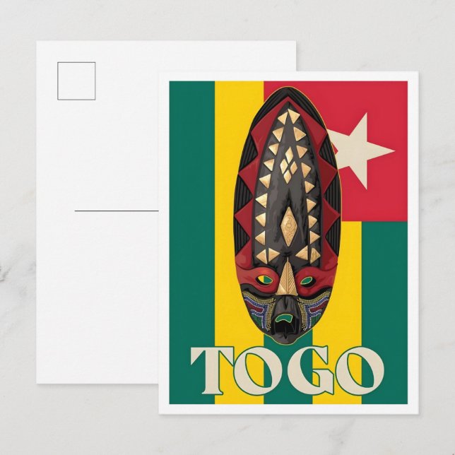 Togo Vintage Travel  Postcard (Front/Back)