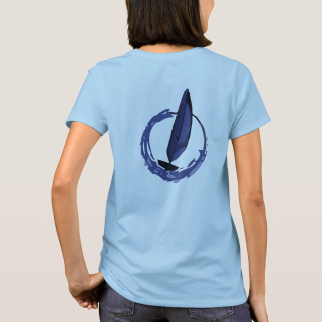 Tohidu Women's Sailboat Racing Tee (Back)