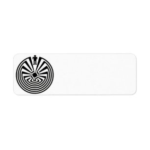 Tohono O'odham Man in the Maze Address Label