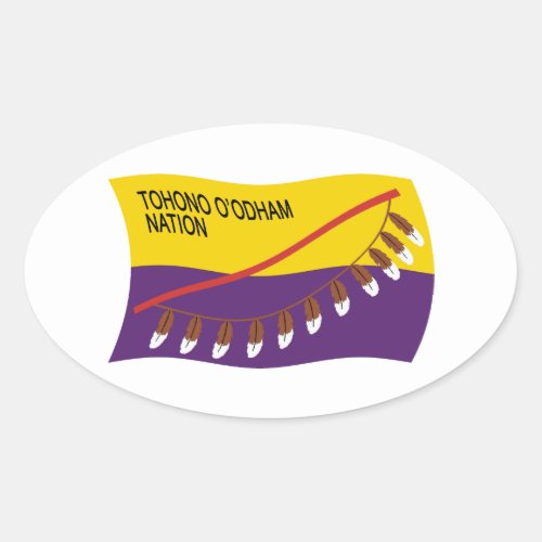 Tohono Oodham Nation Flag Sticker