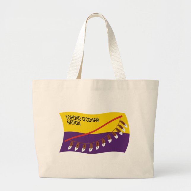 Tohono O'odham Nation Flag Tote Bag (Front)