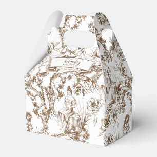 Toile Baby Shower Favor Box