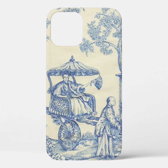 Toile - Blue & White Case-Mate iPhone Case (Back)