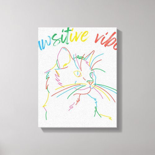 Toile cat tendue canvas print