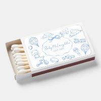 Toile De Jouy Blue Boy Baby Shower