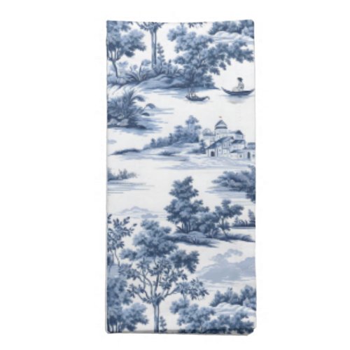 Toile de jouy blue china porcelainblue willow  cloth napkin