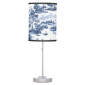 Toile de jouy ,blue china ,porcelain,blue willow table lamp (Front)