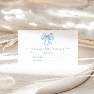 Toile de jouY Bow Paris recipe for the bride to be Enclosure Card