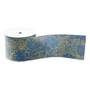 Toile de Jouy: classic and modern Grosgrain Ribbon