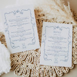 Toile de Jouy elegant vintage frame teddy bear Menu<br><div class="desc">Toile de Jouy elegant vintage frame teddy bear Menu 
Matching items available.</div>