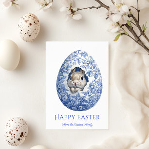 Toile De Jouy Happy Easter Greeting Card