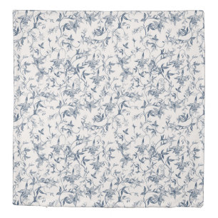Toile De Jouy  Pattern Duvet Cover