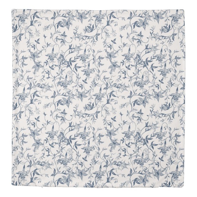 Toile De Jouy  Pattern Duvet Cover (Back)