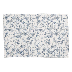 Toile De Jouy Pattern Pillow Case