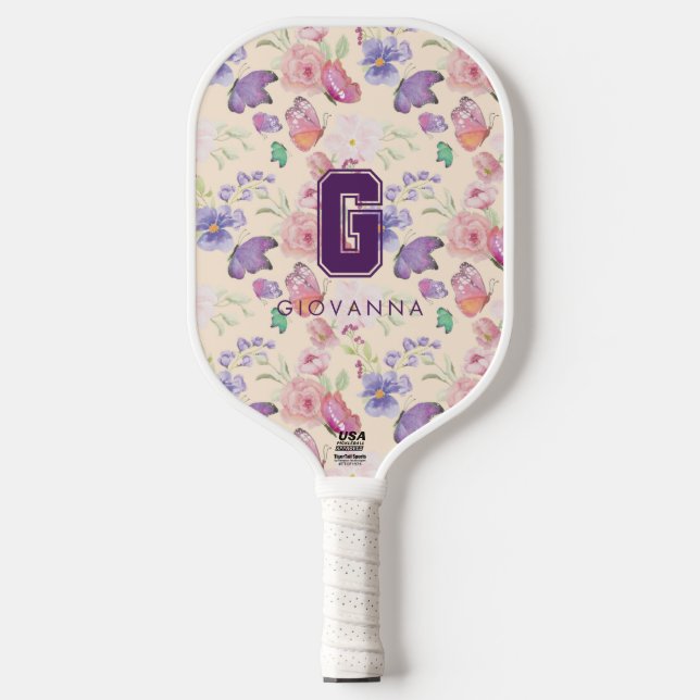 Toile de Jouy  Pickleball Paddle (Front)