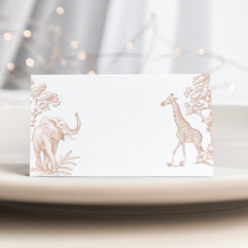 Toile de jouy Safari Gender Neutral baby shower