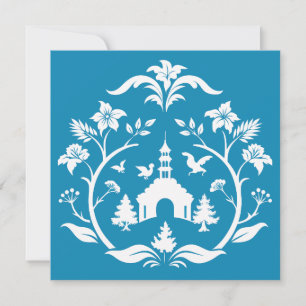 Toile de Jouy Thank You Card