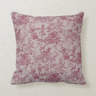 Toile de Jouy Throw Pillow