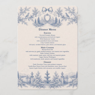 Toile de Jouy Venue Story Wedding Menu