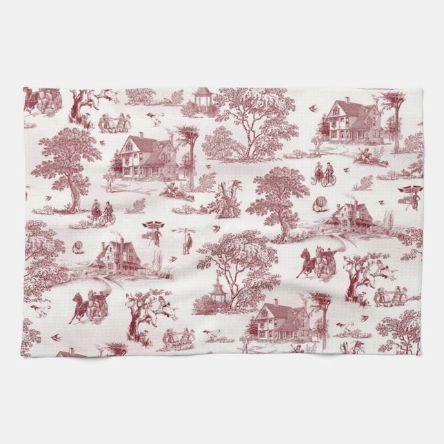 Toile De Jouy - Vintage Afternoon Towel (Horizontal)