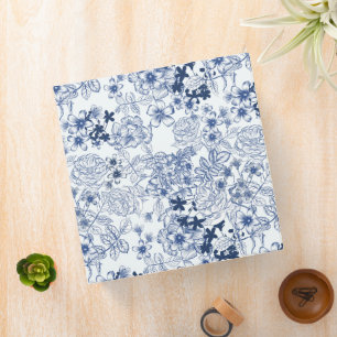 Toile-De-Jouy Vintage French Pattern 3 Ring Binder