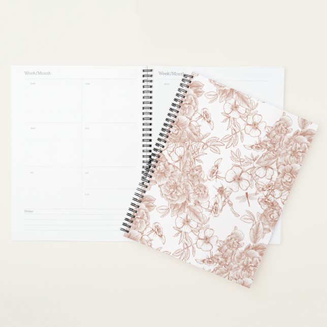 Toile-De-Jouy Vintage French Pattern Planner (Display)