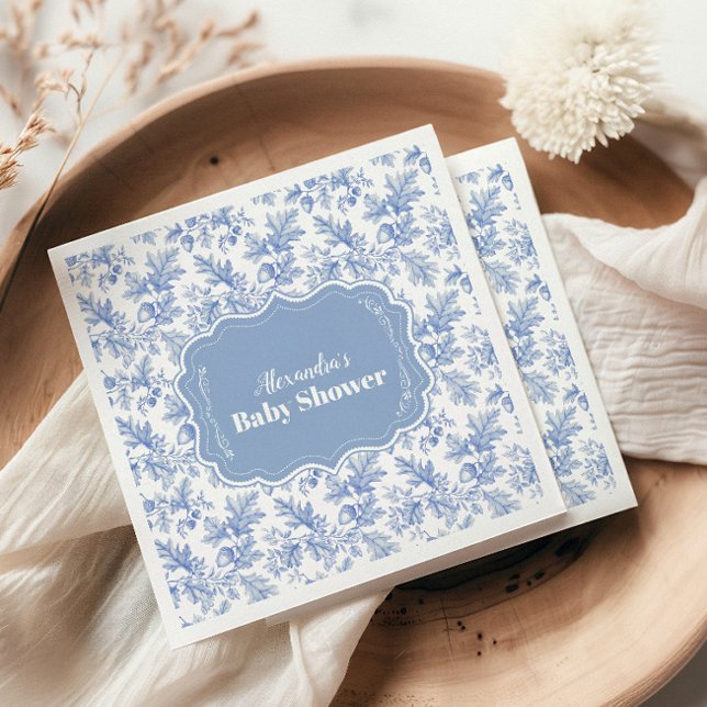 Toile De Jouy Woodland  Baby Shower Napkins (Creator Uploaded)