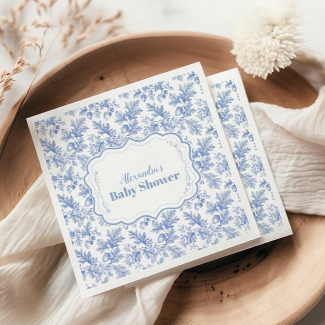 Toile De Jouy Woodland  Baby Shower Napkins (Creator Uploaded)