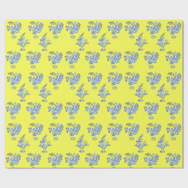 Toile de Jouy Wrapping Paper (Flat)