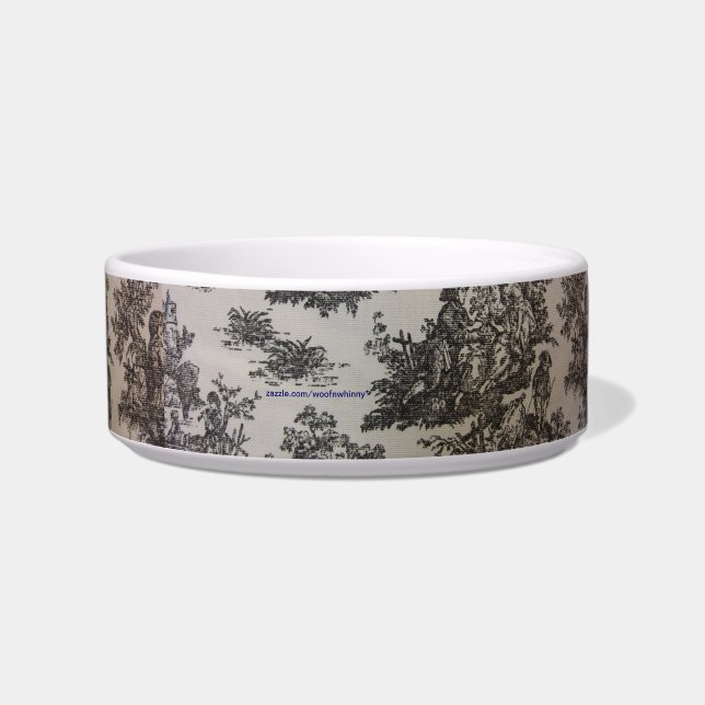 Toile in Black and White Bowl (Front)