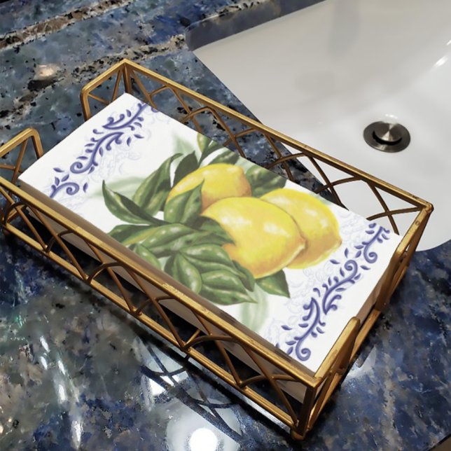 Toile Lemons Paper Guest Towels (Creator Uploaded)