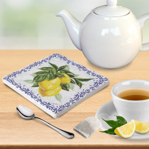 Toile Lemons Trivet