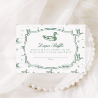 Toile Mallard Duck Gender Neutral Baby Shower