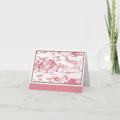 Toile note card