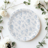 Toile Safari Hot Air Balloons Baby shower