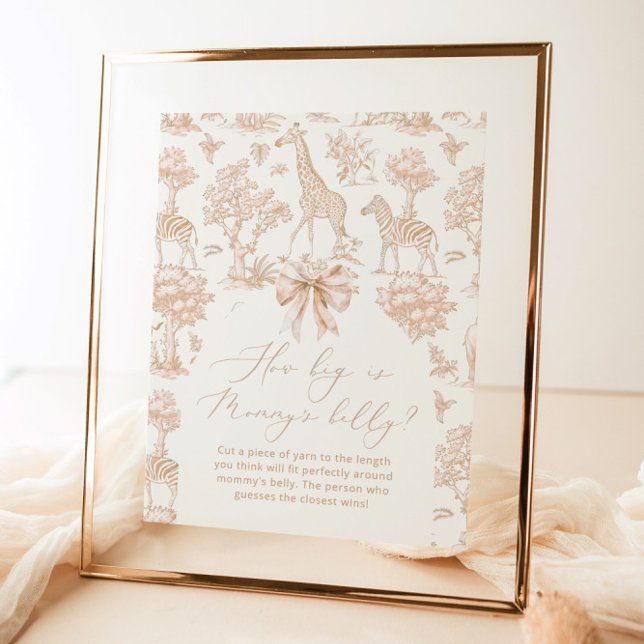 Toile Safari how big is mommy's belly game Poster (Creator Uploaded)