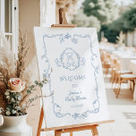 Toile Teddy bear Vintage baby shower Welcome Foam Board<br><div class="desc">Toile Teddy bear Vintage baby shower Welcome Foam Board
Matching items available.</div>