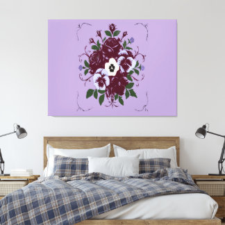 Toile Tendue  - Bouquet de Violettes Canvas Print