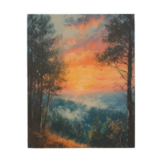 Toile Wood Wall Art