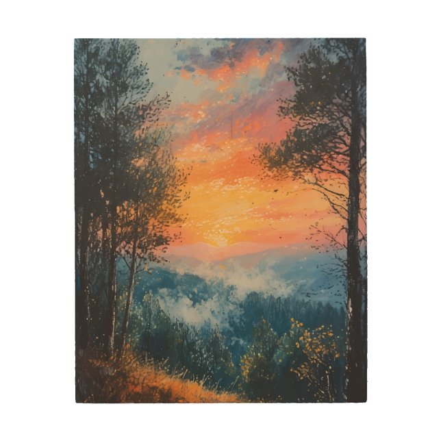 Toile Wood Wall Art (Front)