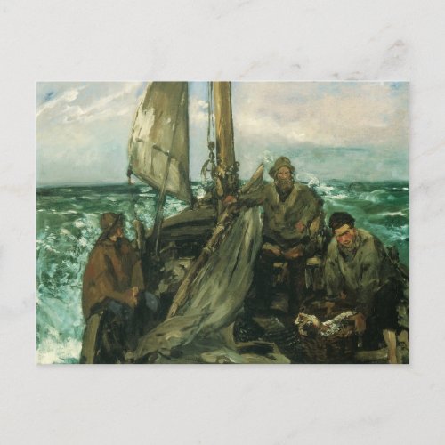 Toilers of the Sea by Edouard Manet Vintage Art Postcard