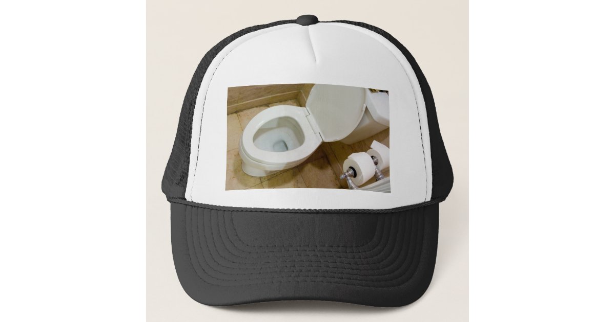 Toilet bowl trucker hat | Zazzle