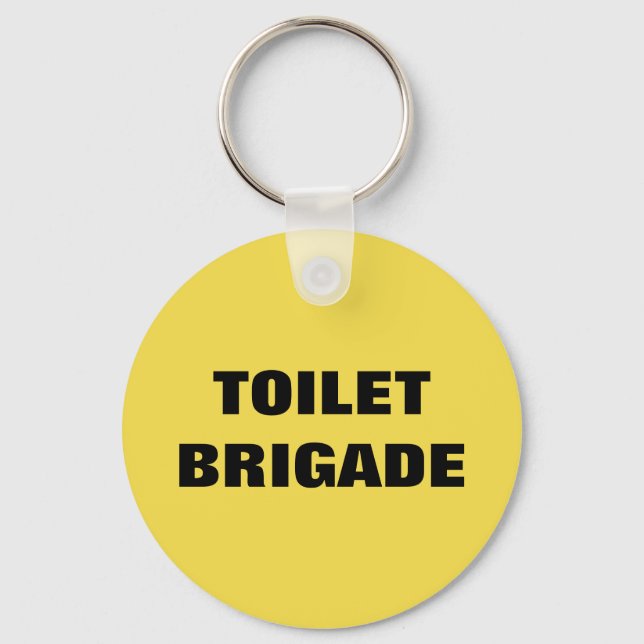 TOILET BRIGADE KEYCHAIN (Front)
