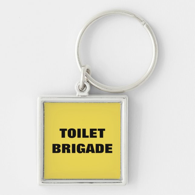 TOILET BRIGADE KEYCHAIN (Front)