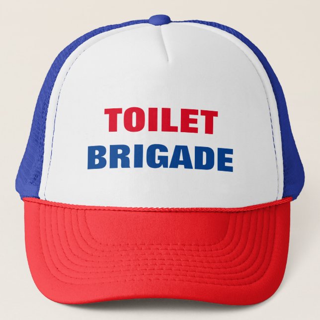 TOILET BRIGADE TRUCKER HAT (Front)