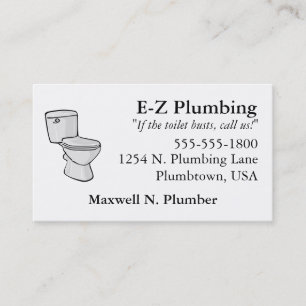 Toilet Business Card