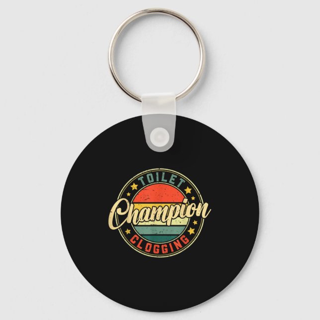 Toilet Clogging Chamon  Keychain (Front)