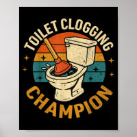 Toilet Clogging Chamon Tee Funny Meme 