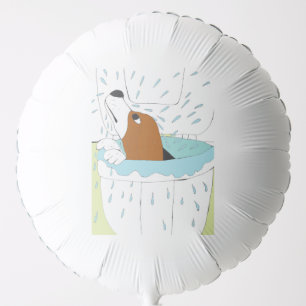 toilet dog balloon