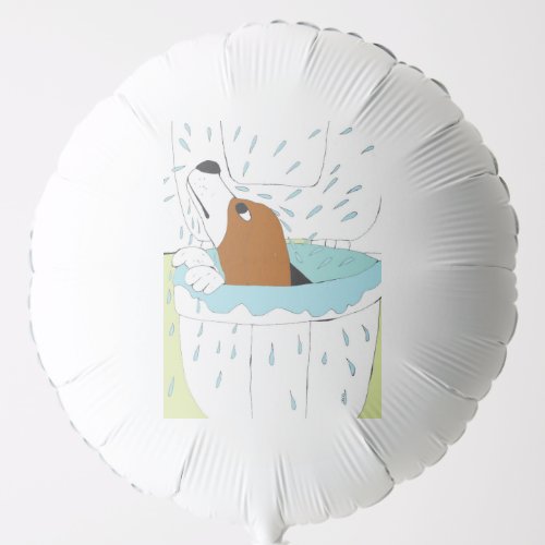 toilet dog  balloon